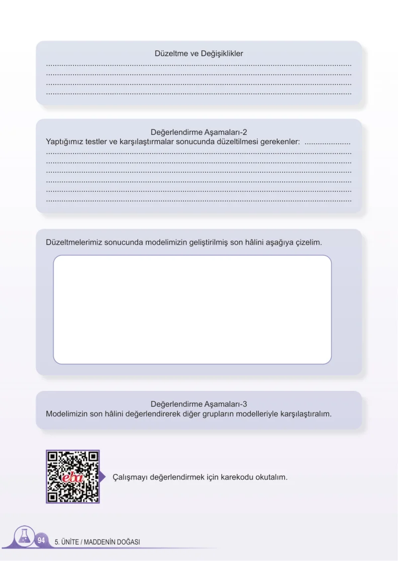5. Sınıf Fen Bilimleri Ders Kitabı Cevapları Meb Yayınları 2.Kitap Sayfa 94