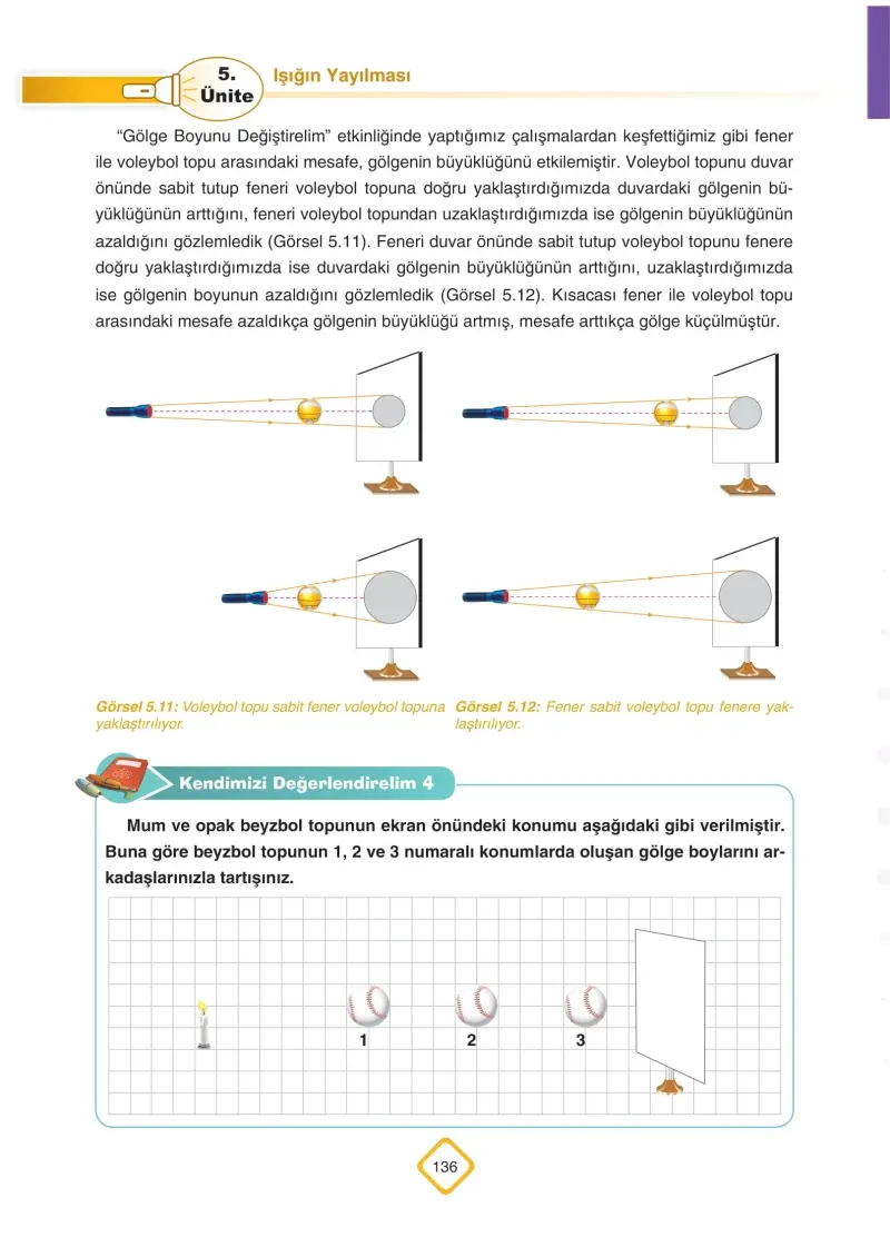 5. Sınıf Fen Bilimleri Ders Kitabı Cevapları SDR Dİkey Yayınları Sayfa 136