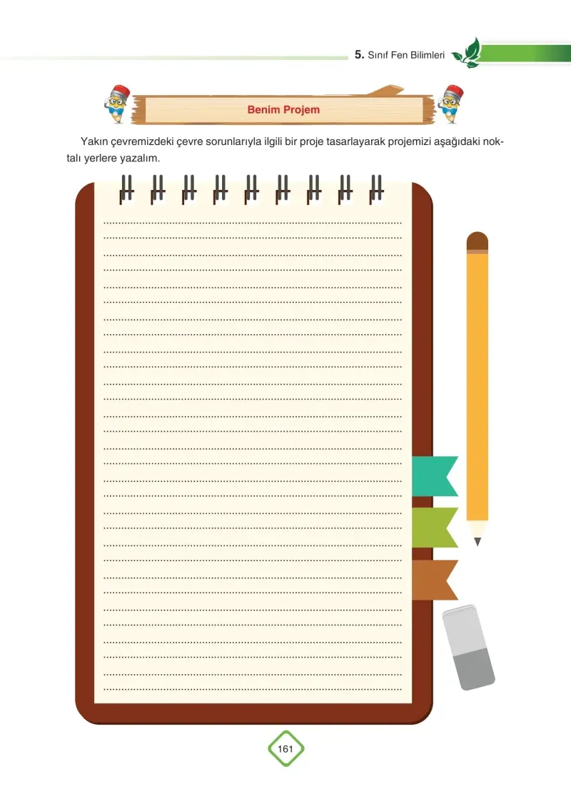 5. Sınıf Fen Bilimleri Ders Kitabı Cevapları SDR Dİkey Yayınları Sayfa 161