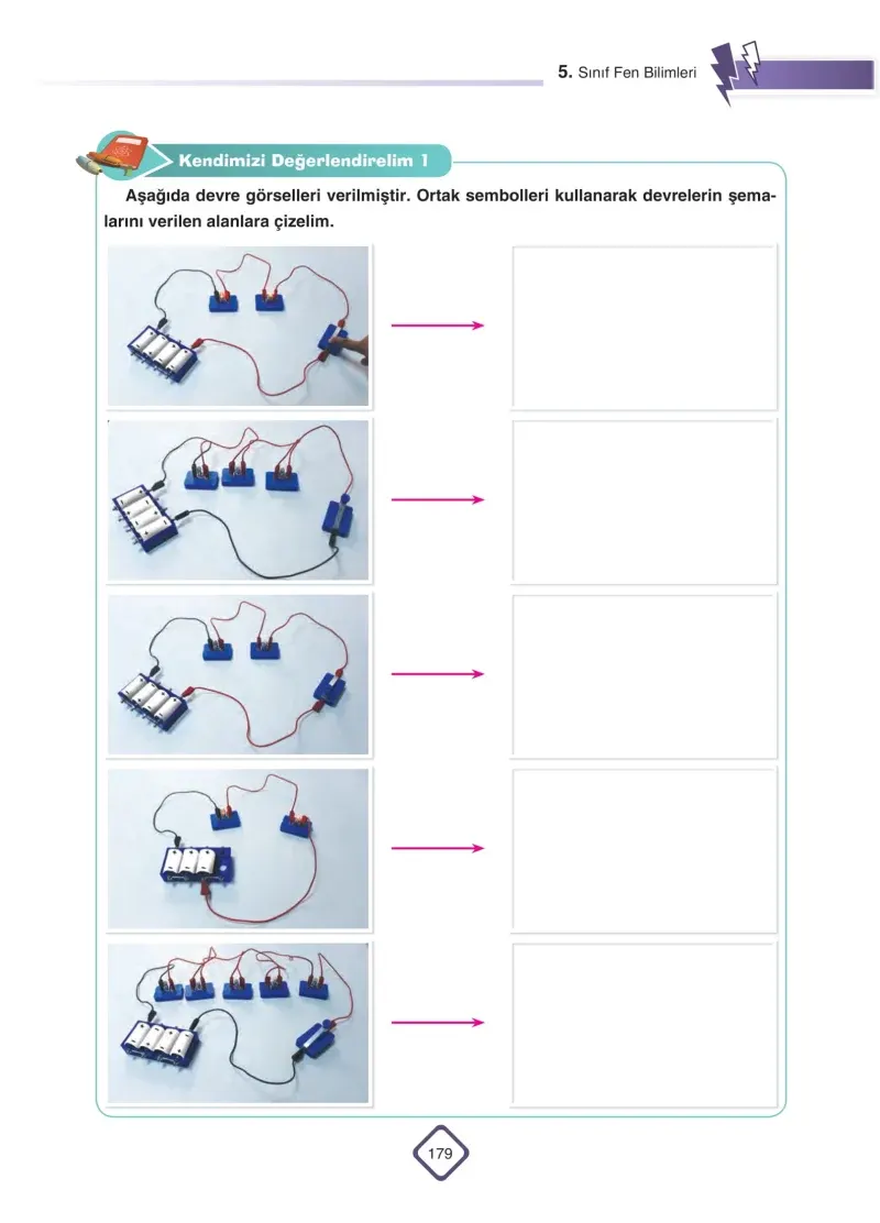 5. Sınıf Fen Bilimleri Ders Kitabı Cevapları SDR Dİkey Yayınları Sayfa 179