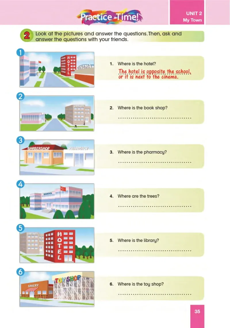 5. Sınıf İngilizce Ders Kitabı Cevapları Başaran Yayınları Sayfa 35