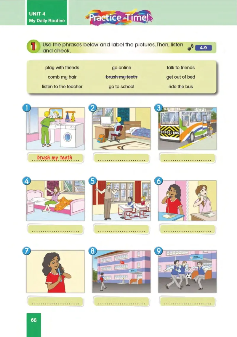 5. Sınıf İngilizce Ders Kitabı Cevapları Başaran Yayınları Sayfa 68