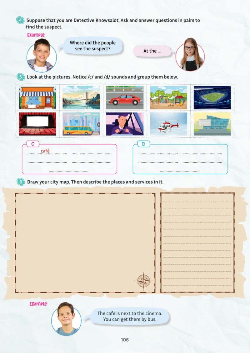 5. Sınıf İngilizce Ders Kitabı Cevapları Meb Yayınları Multi English 1 . Kitap Sayfa 106