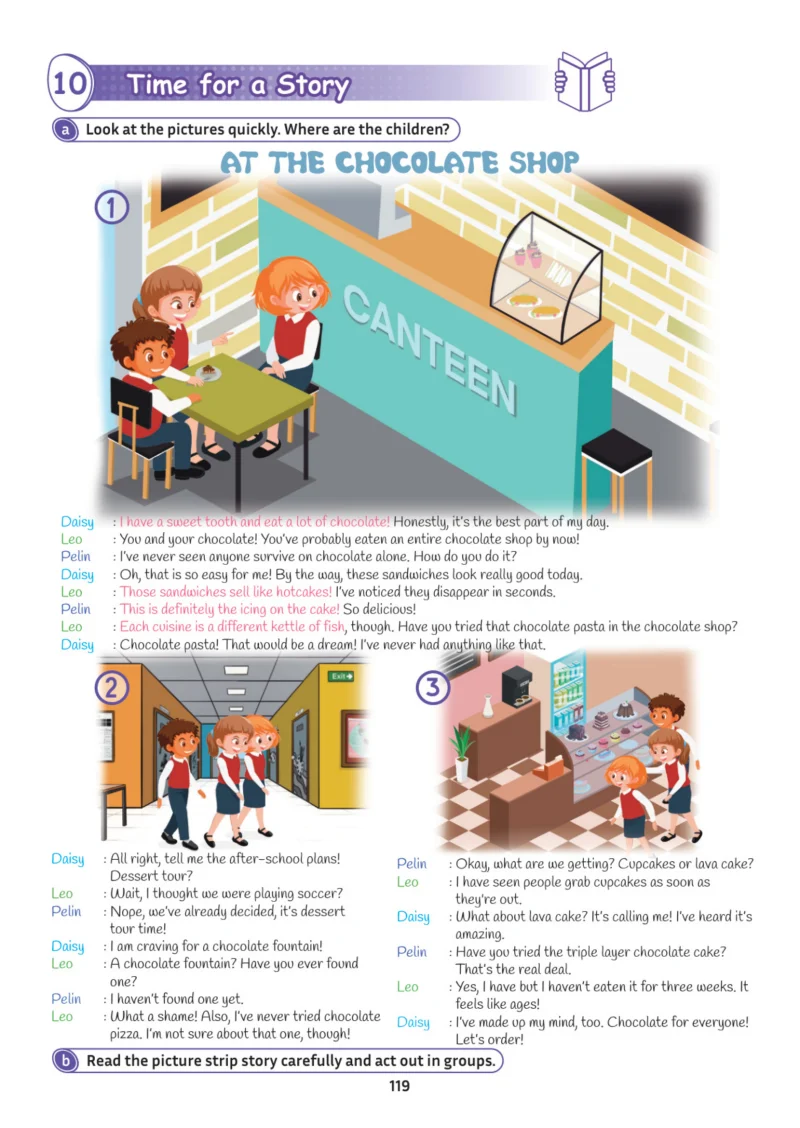 5. Sınıf İngilizce Ders Kitabı Cevapları Meb Yayınları Multi English 1 . Kitap Sayfa 119
