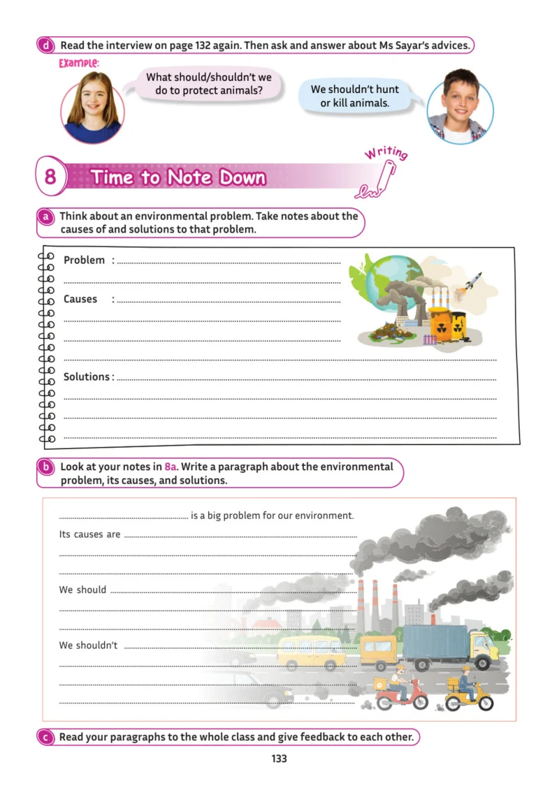 5. Sınıf İngilizce Ders Kitabı Cevapları Meb Yayınları Multi English 1 . Kitap Sayfa 133