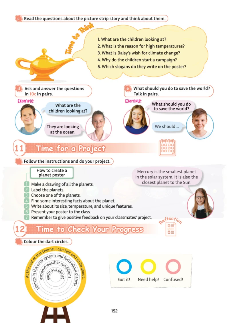 5. Sınıf İngilizce Ders Kitabı Cevapları Meb Yayınları Multi English 1 . Kitap Sayfa 152
