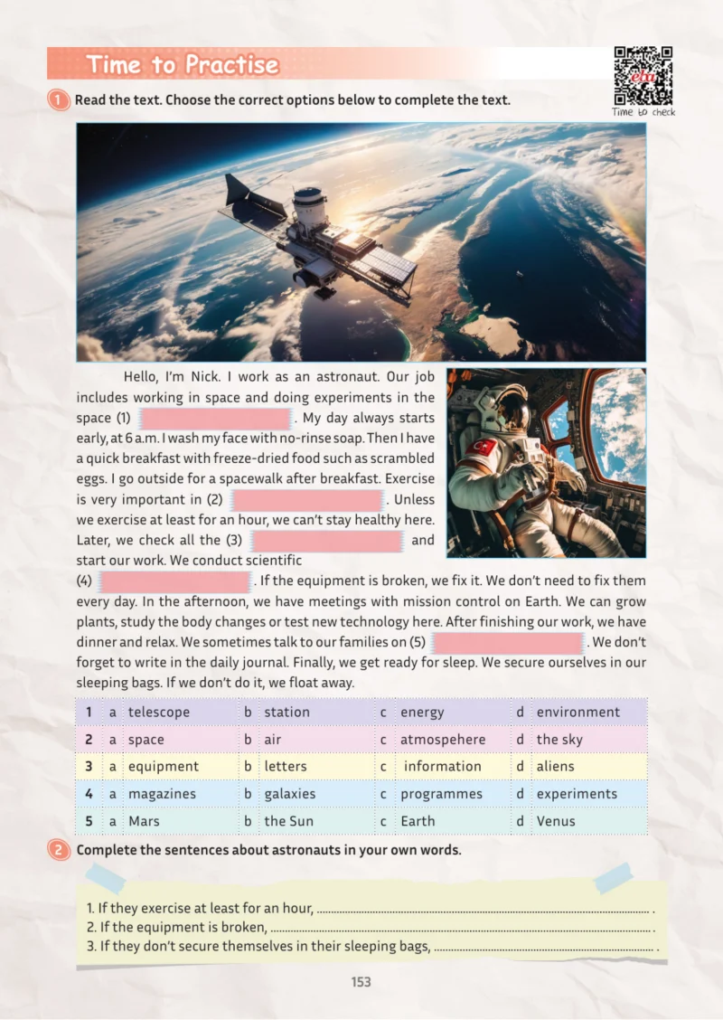 5. Sınıf İngilizce Ders Kitabı Cevapları Meb Yayınları Multi English 1 . Kitap Sayfa 153
