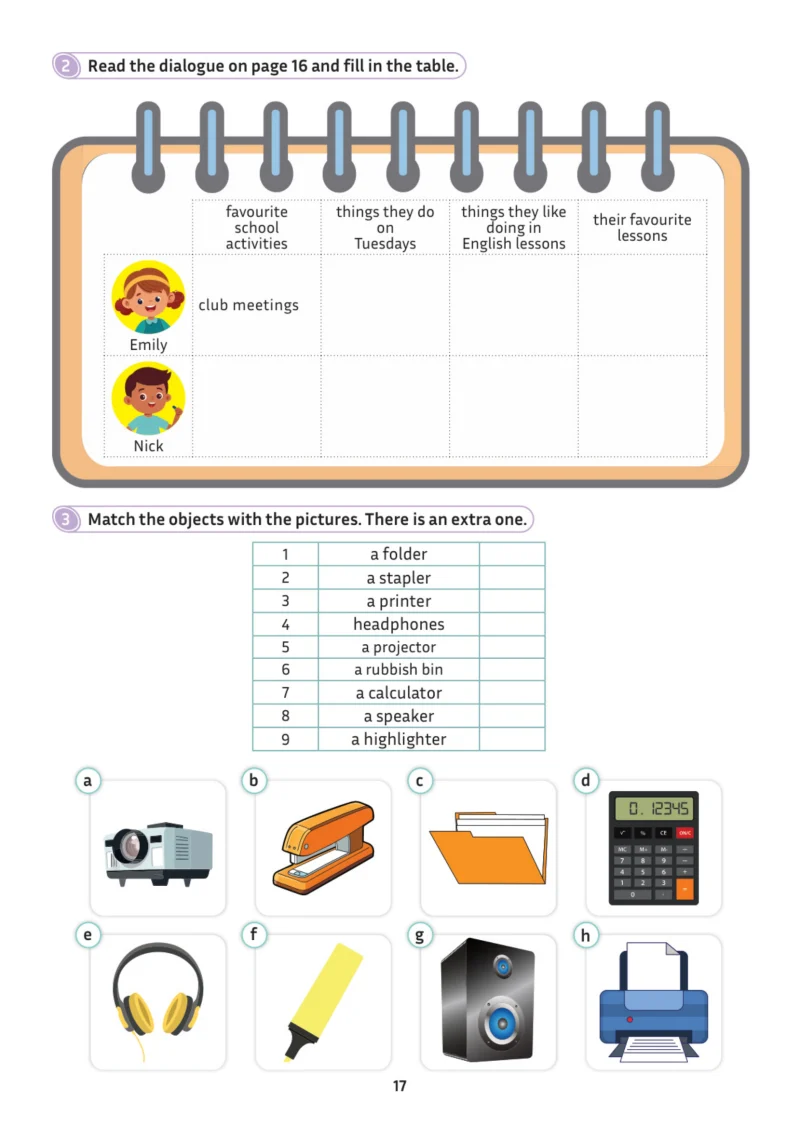 5. Sınıf İngilizce Ders Kitabı Cevapları Meb Yayınları Multi English 1 . Kitap Sayfa 17