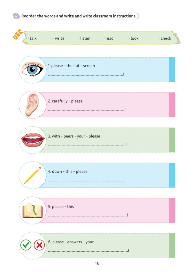 5. Sınıf İngilizce Ders Kitabı Cevapları Meb Yayınları Multi English 1 . Kitap Sayfa 18