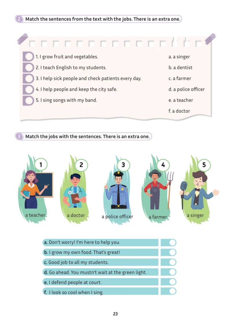5. Sınıf İngilizce Ders Kitabı Cevapları Meb Yayınları Multi English 1 . Kitap Sayfa 23