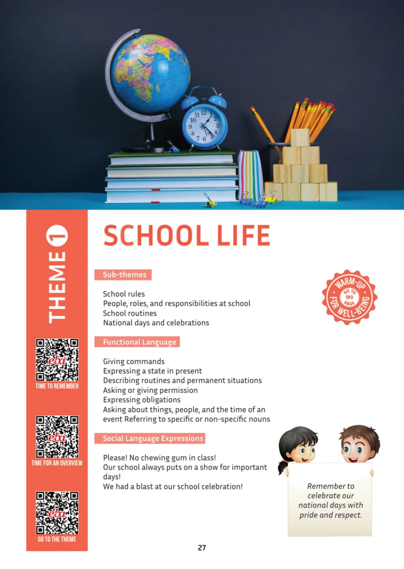 5. Sınıf İngilizce Ders Kitabı Cevapları Meb Yayınları Multi English 1 . Kitap Sayfa 27
