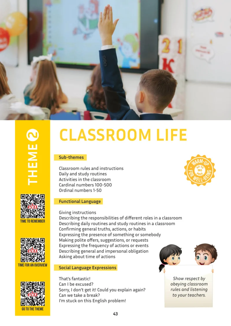 5. Sınıf İngilizce Ders Kitabı Cevapları Meb Yayınları Multi English 1 . Kitap Sayfa 43