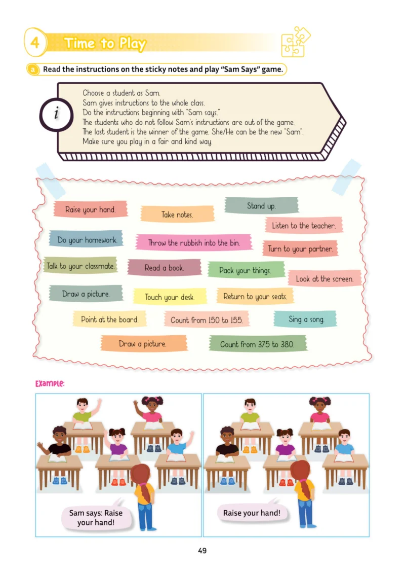 5. Sınıf İngilizce Ders Kitabı Cevapları Meb Yayınları Multi English 1 . Kitap Sayfa 49
