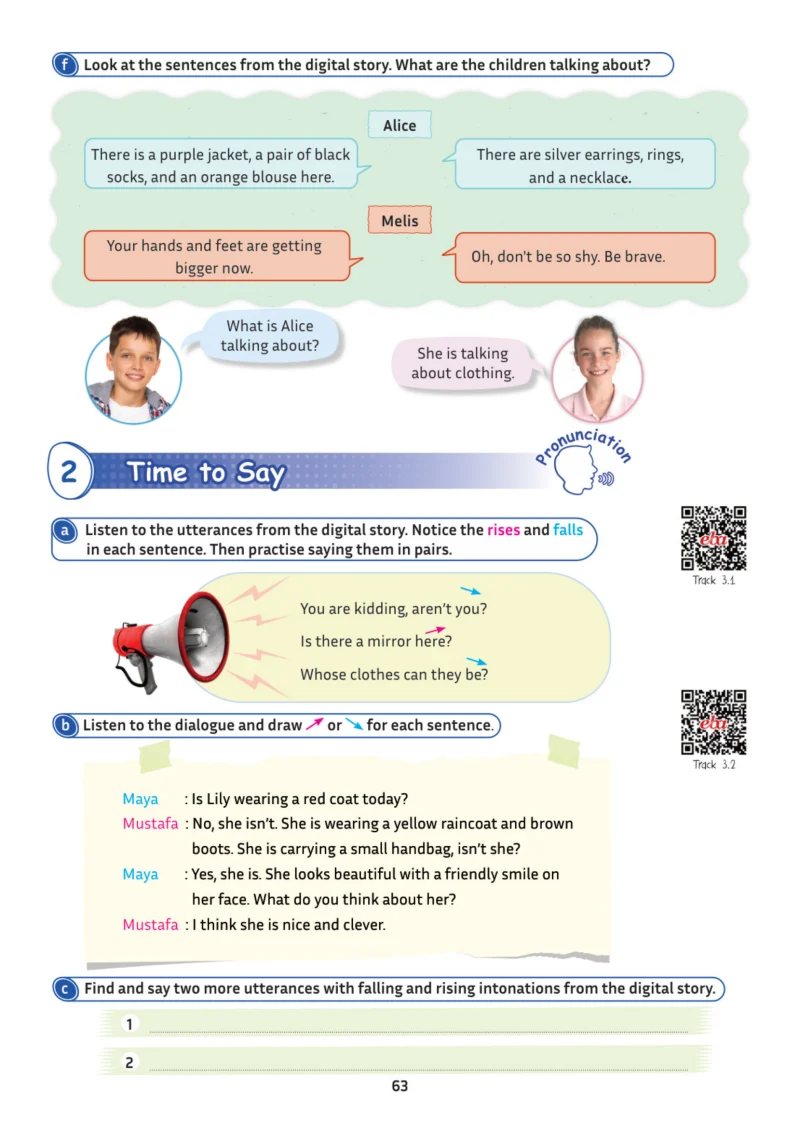5. Sınıf İngilizce Ders Kitabı Cevapları Meb Yayınları Multi English 1 . Kitap Sayfa 63