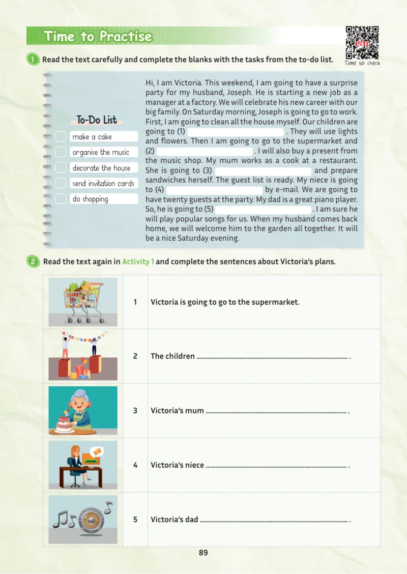 5. Sınıf İngilizce Ders Kitabı Cevapları Meb Yayınları Multi English 1 . Kitap Sayfa 89