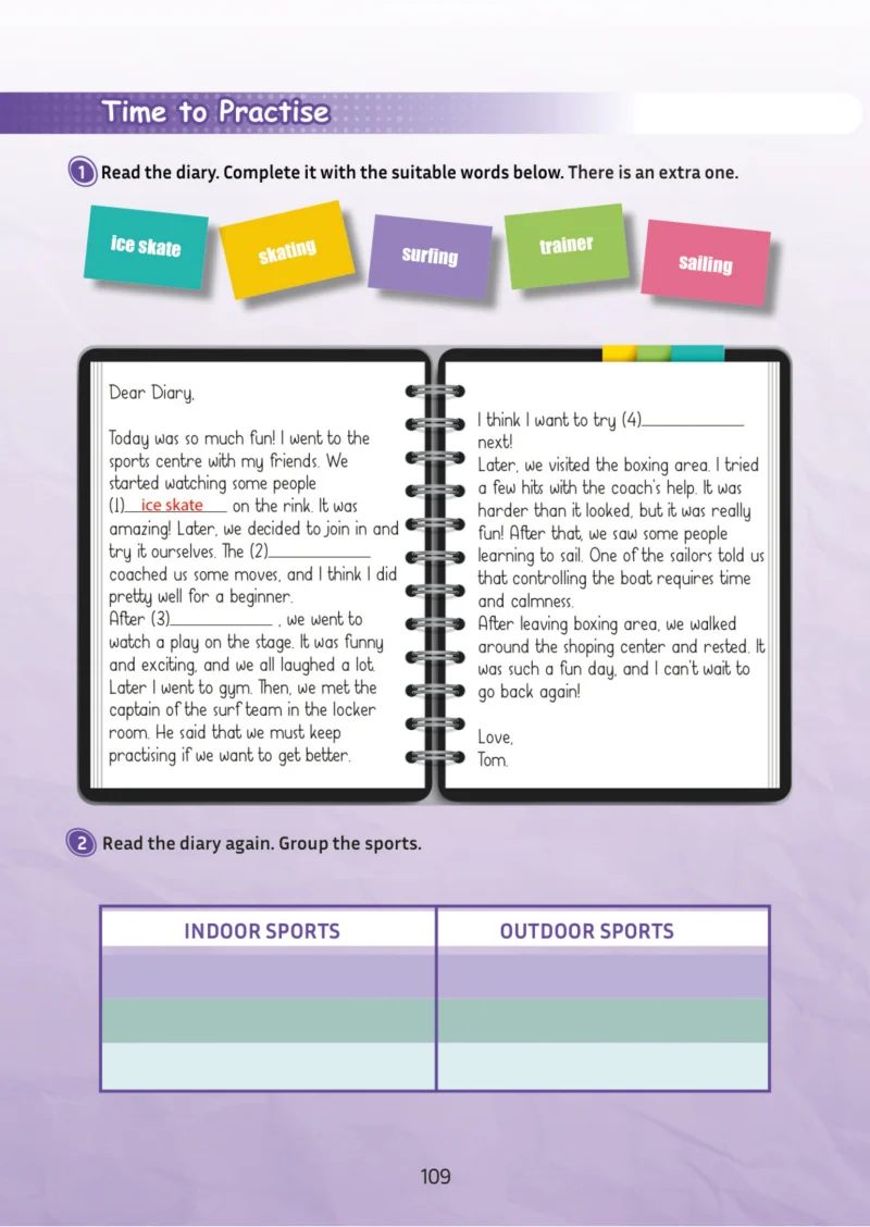 5. Sınıf İngilizce Ders Kitabı Cevapları Meb Yayınları Multi English 2 . Kitap Sayfa 109