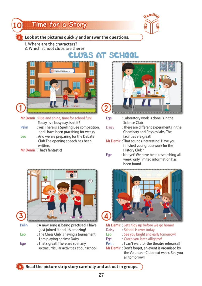 5. Sınıf İngilizce Ders Kitabı Cevapları Meb Yayınları Multi English 2 . Kitap Sayfa 27
