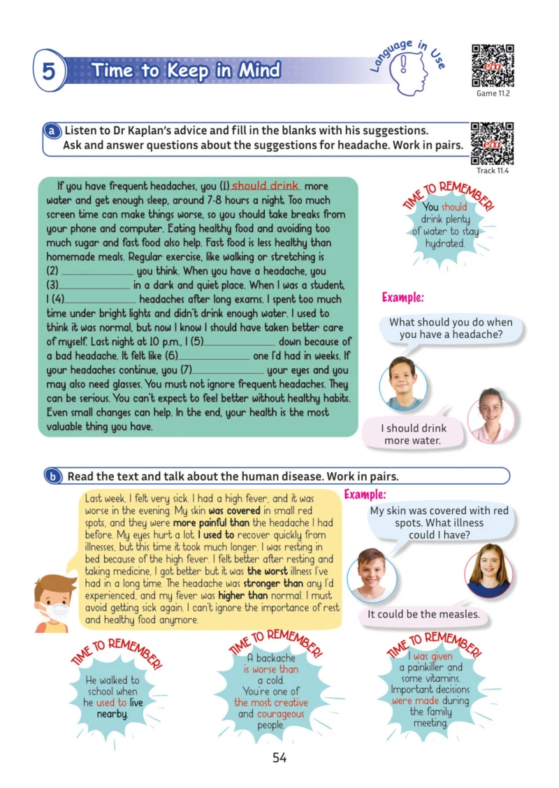 5. Sınıf İngilizce Ders Kitabı Cevapları Meb Yayınları Multi English 2 . Kitap Sayfa 54