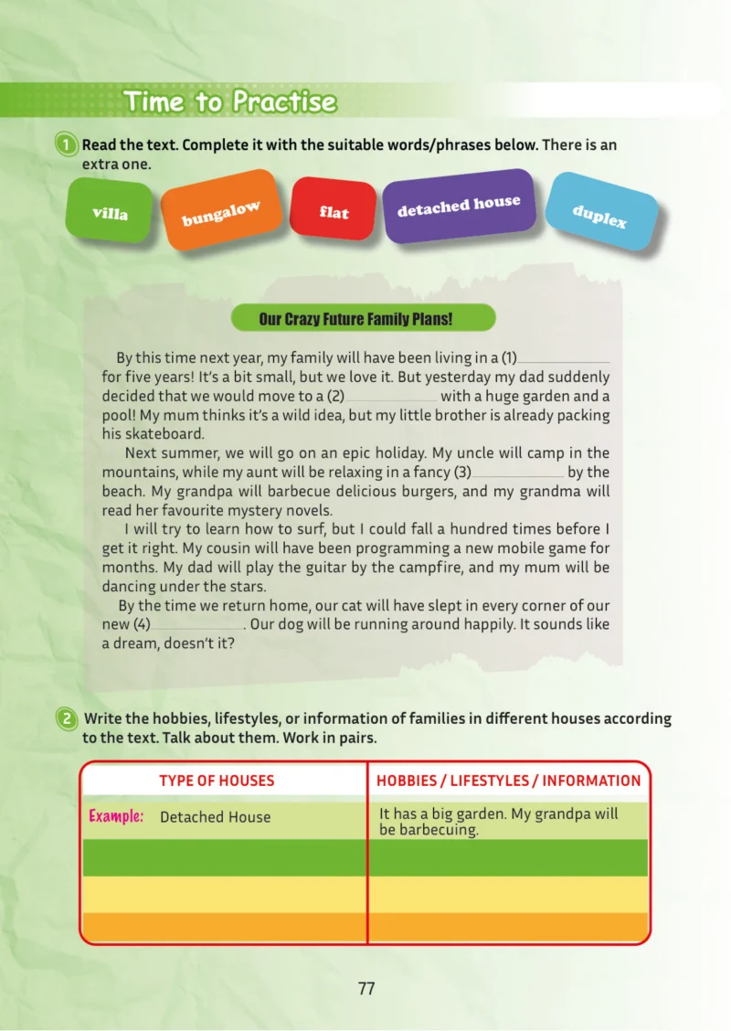 5. Sınıf İngilizce Ders Kitabı Cevapları Meb Yayınları Multi English 2 . Kitap Sayfa 77