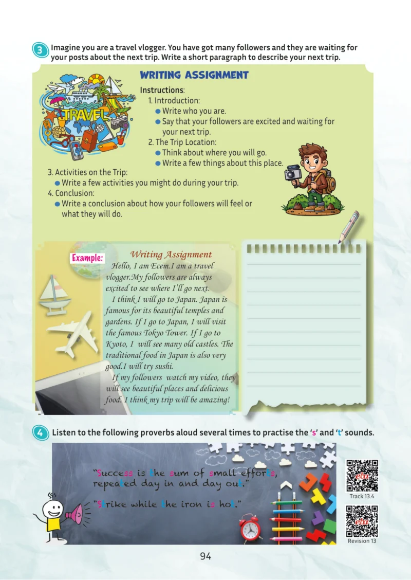 5. Sınıf İngilizce Ders Kitabı Cevapları Meb Yayınları Multi English 2 . Kitap Sayfa 94