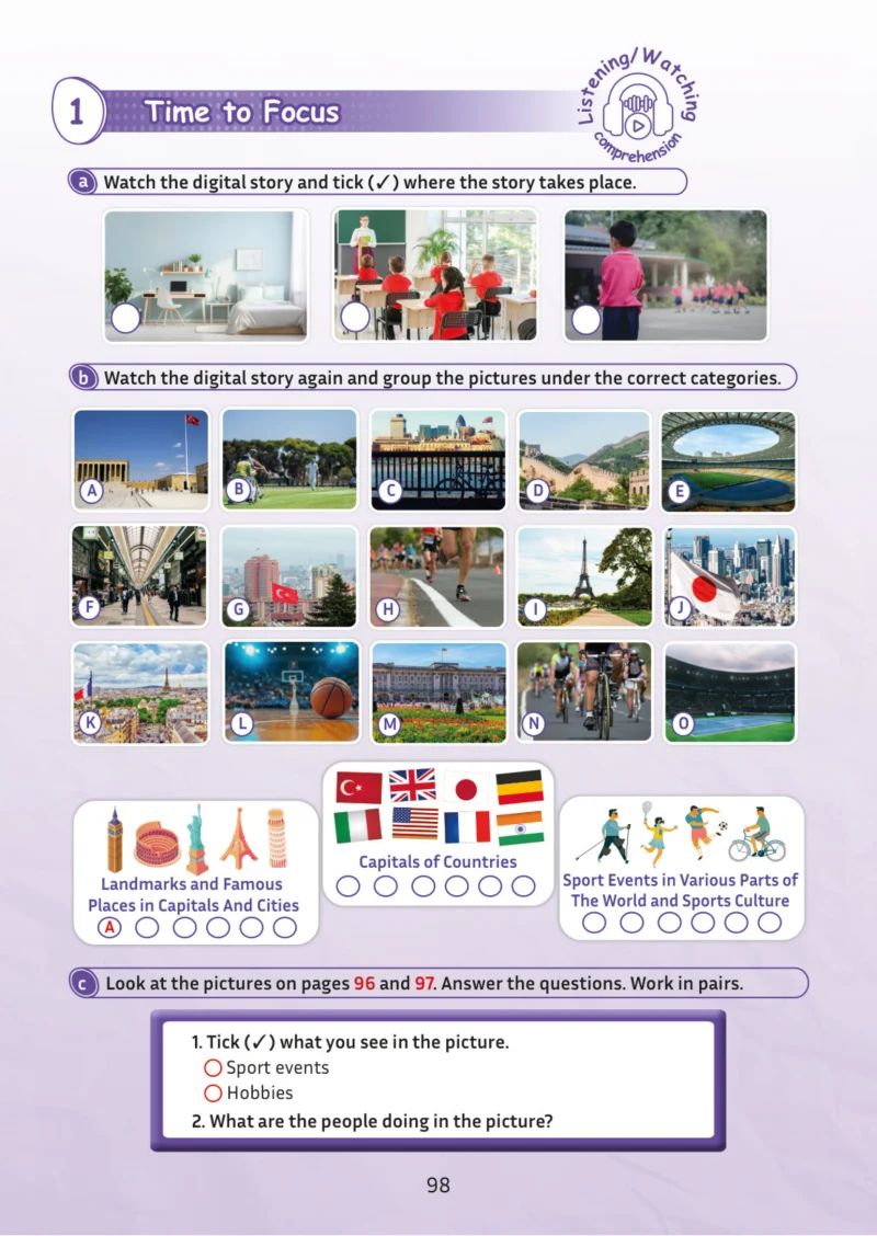 5. Sınıf İngilizce Ders Kitabı Cevapları Meb Yayınları Multi English 2 . Kitap Sayfa 98