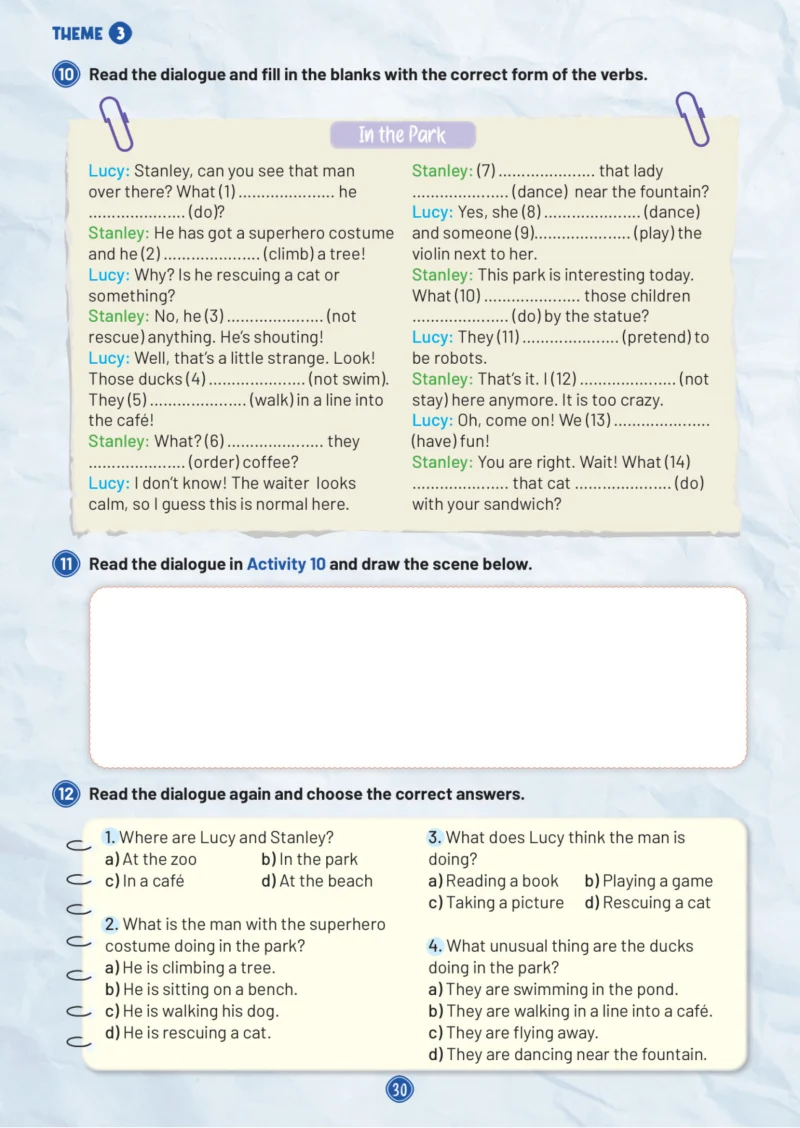 5. Sınıf İngilizce Ders Kitabı Cevapları Meb Yayınları Work Book 1. Kitap Sayfa 30