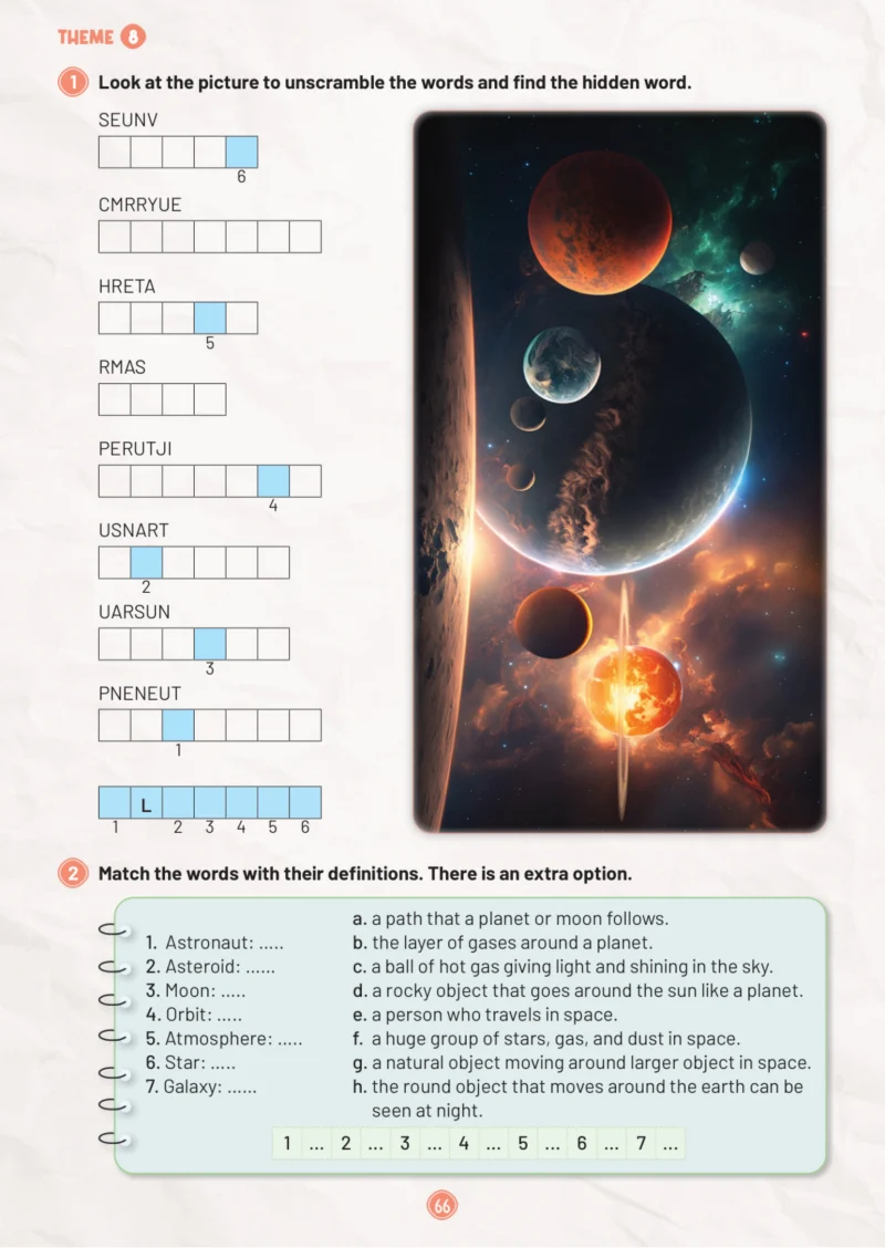 5. Sınıf İngilizce Ders Kitabı Cevapları Meb Yayınları Work Book 1. Kitap Sayfa 66