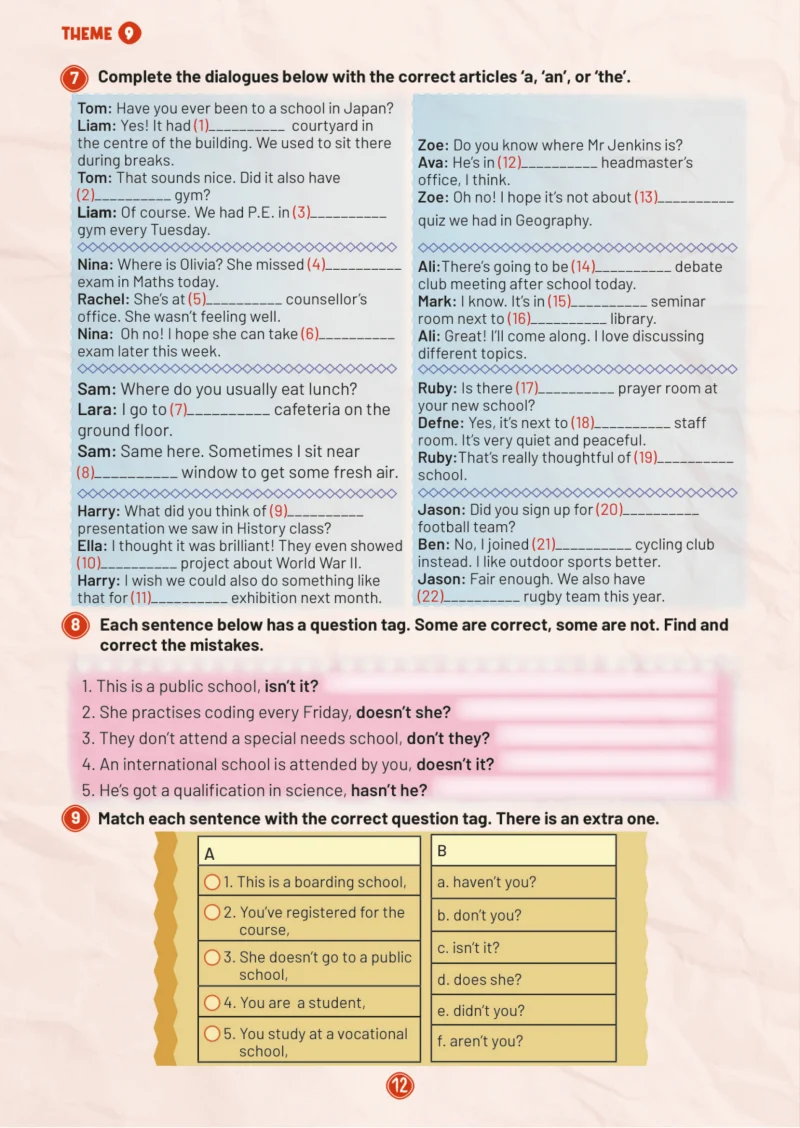 5. Sınıf İngilizce Ders Kitabı Cevapları Meb Yayınları Work Book 2. Kitap Sayfa 12