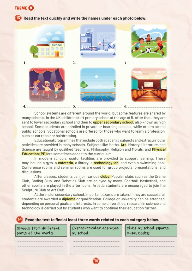 5. Sınıf İngilizce Ders Kitabı Cevapları Meb Yayınları Work Book 2. Kitap Sayfa 14