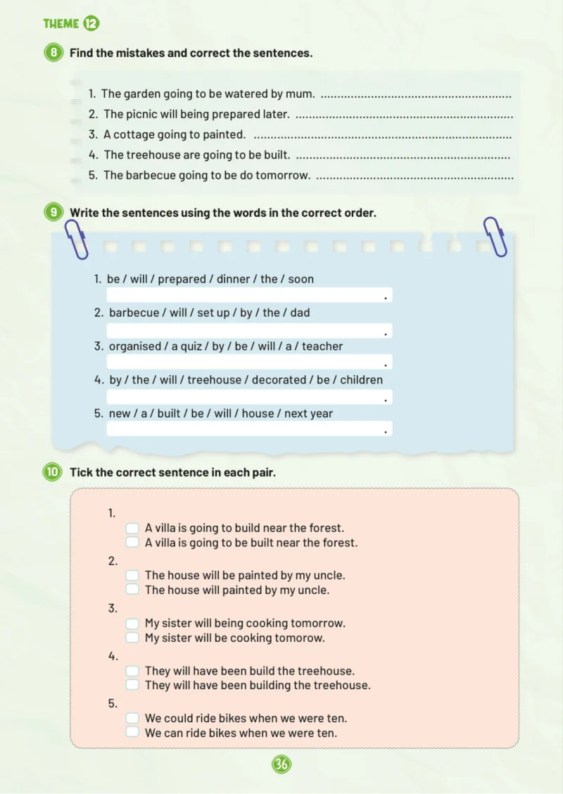5. Sınıf İngilizce Ders Kitabı Cevapları Meb Yayınları Work Book 2. Kitap Sayfa 36