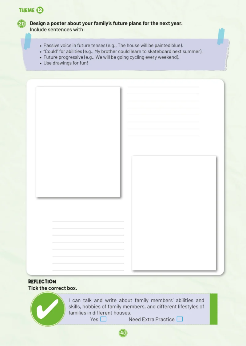 5. Sınıf İngilizce Ders Kitabı Cevapları Meb Yayınları Work Book 2. Kitap Sayfa 40