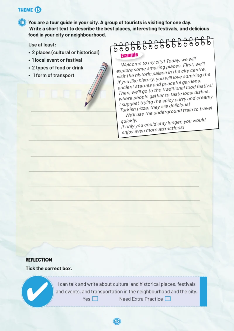 5. Sınıf İngilizce Ders Kitabı Cevapları Meb Yayınları Work Book 2. Kitap Sayfa 48