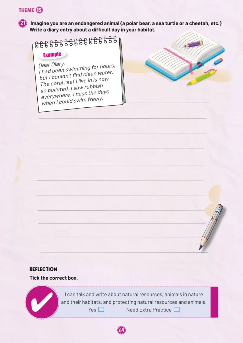 5. Sınıf İngilizce Ders Kitabı Cevapları Meb Yayınları Work Book 2. Kitap Sayfa 64