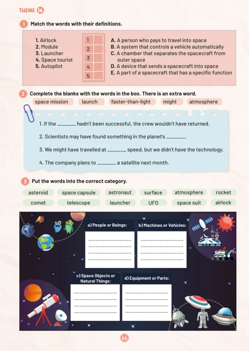5. Sınıf İngilizce Ders Kitabı Cevapları Meb Yayınları Work Book 2. Kitap Sayfa 66