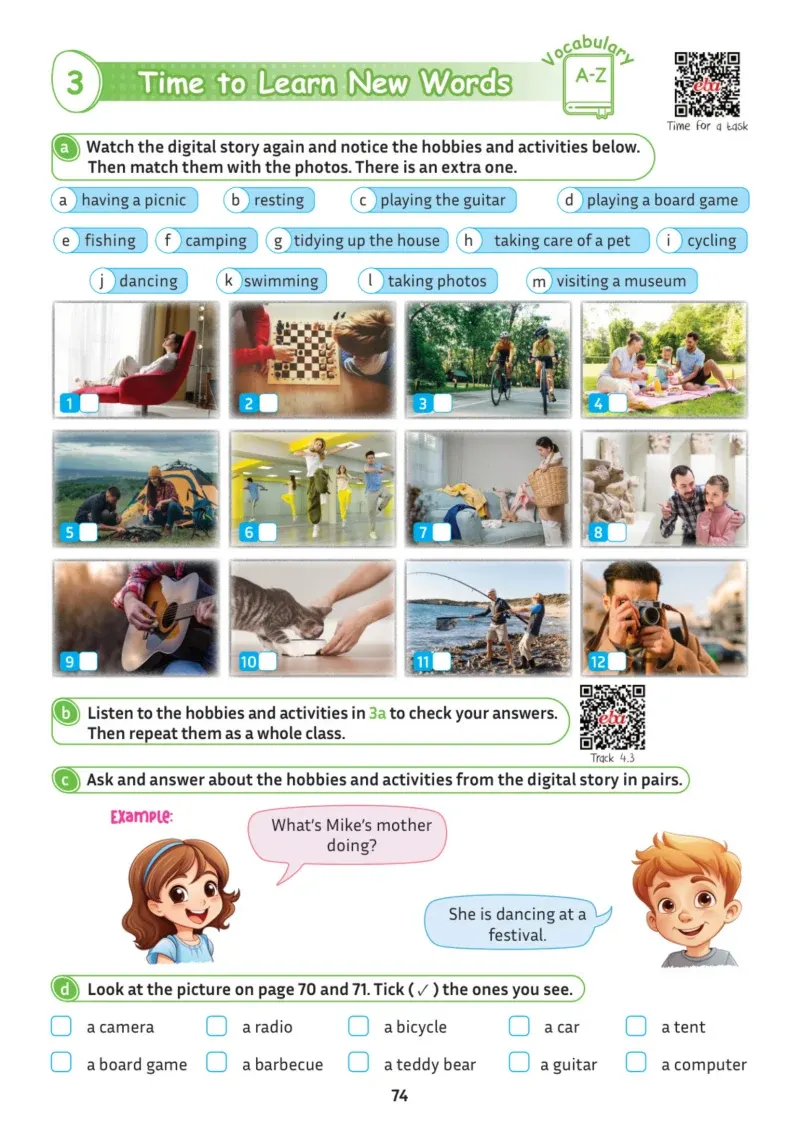 5. Sınıf İngilizce Ders Kitabı Cevapları Meb Yayınları Sayfa 74