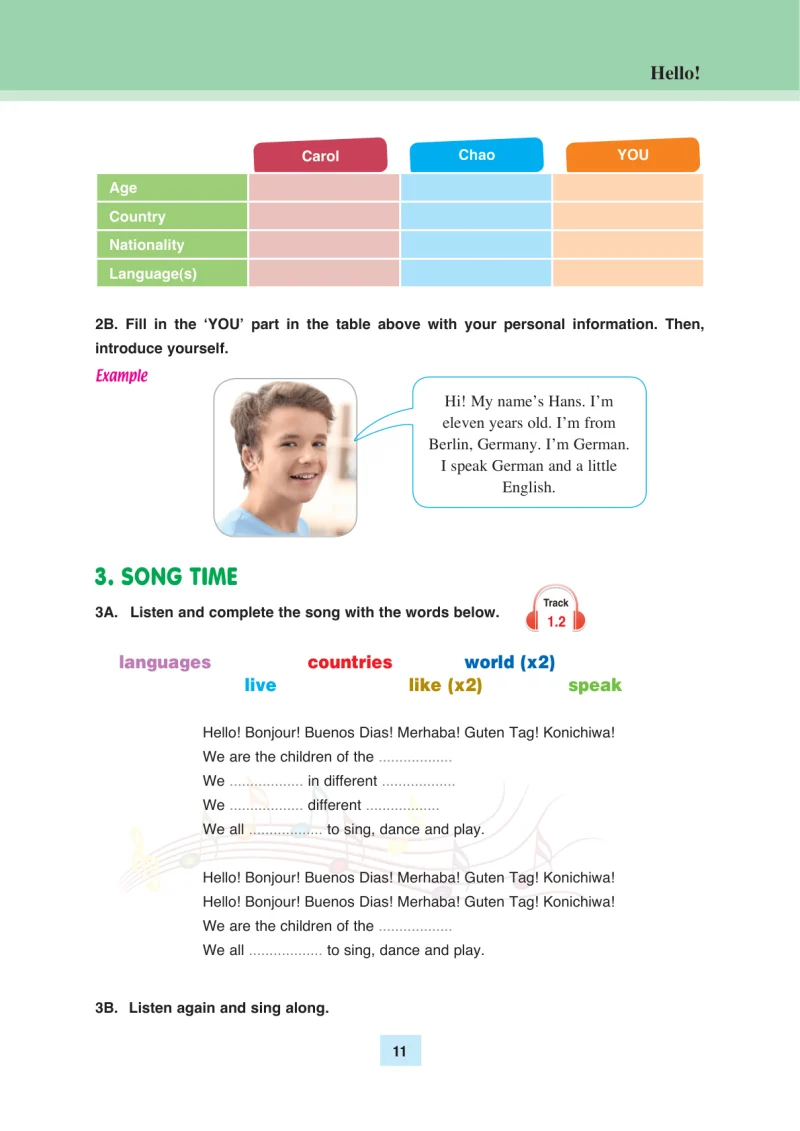5. Sınıf İngilizce Ders Kitabı Cevapları Özgün Yayınları Sayfa 11