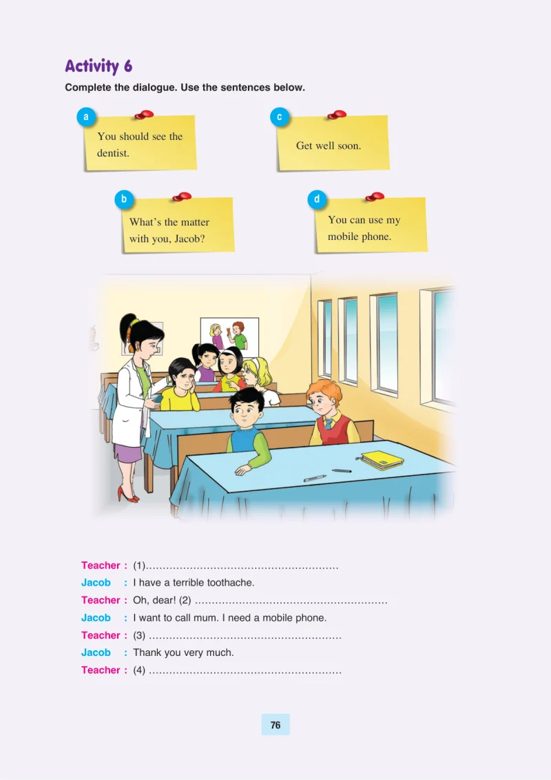 5. Sınıf İngilizce Ders Kitabı Cevapları Özgün Yayınları Sayfa 76