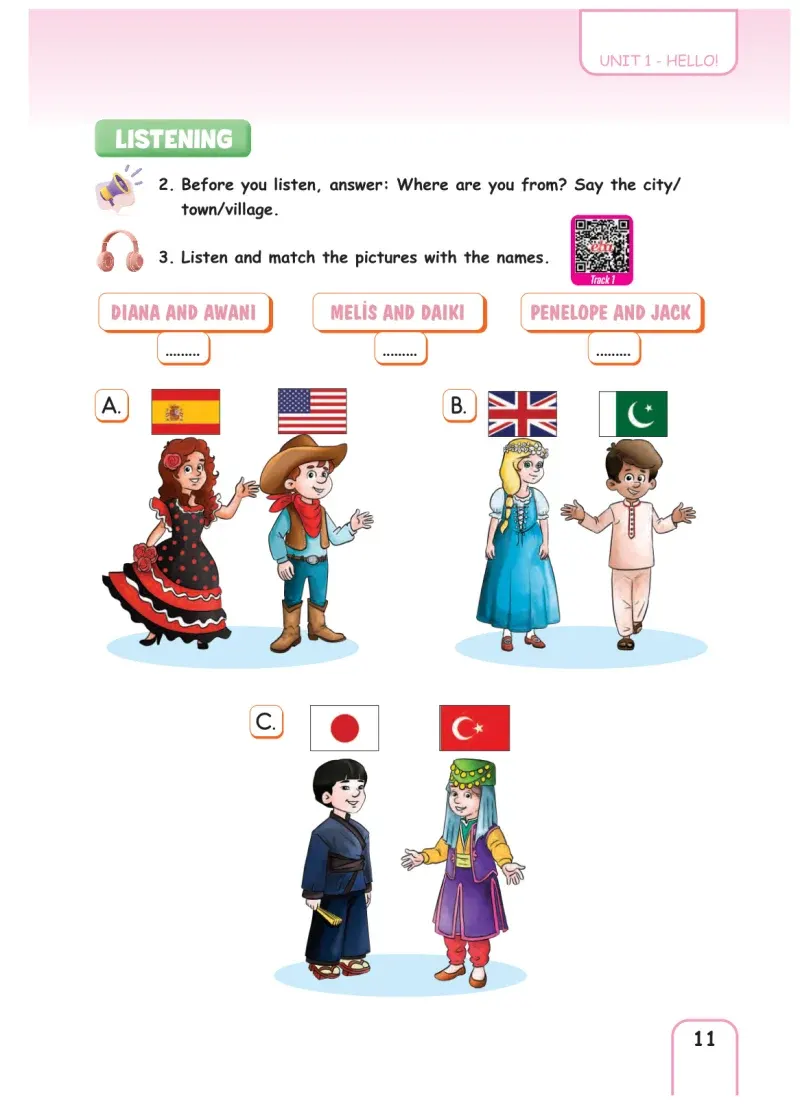 5. Sınıf İngilizce Ders Kitabı Cevapları Pasifik Yayınları Sayfa 11