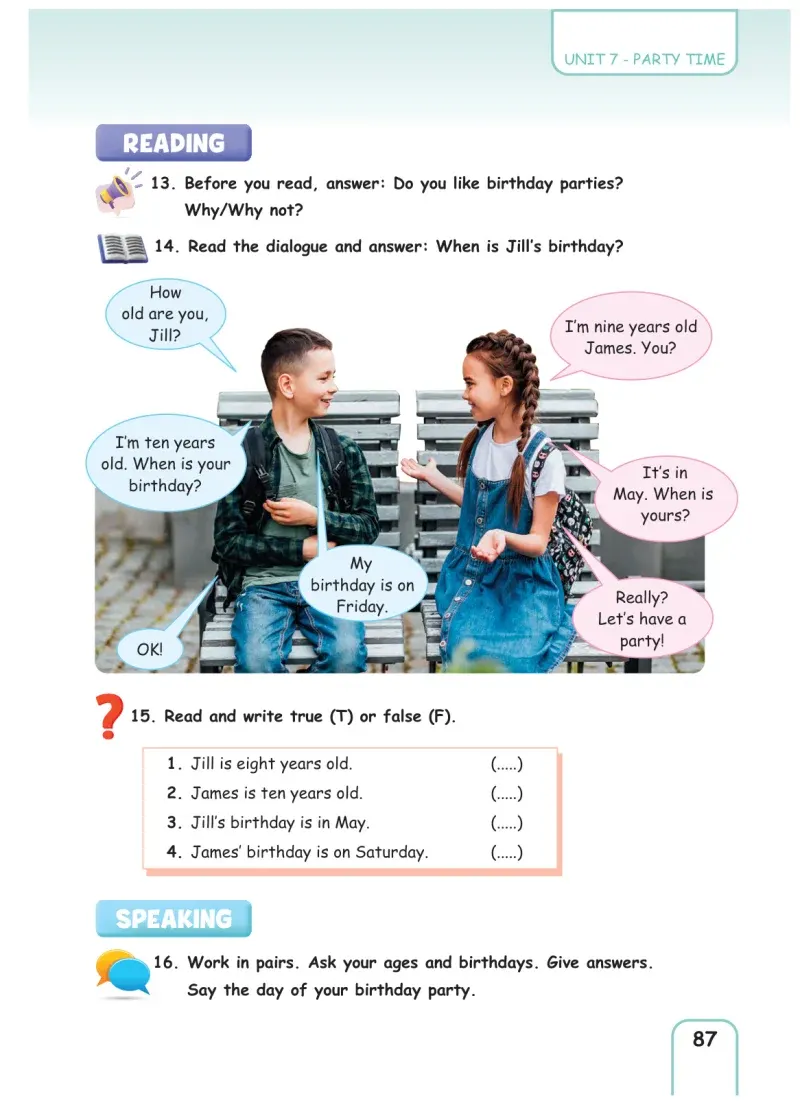 5. Sınıf İngilizce Ders Kitabı Cevapları Pasifik Yayınları Sayfa 87
