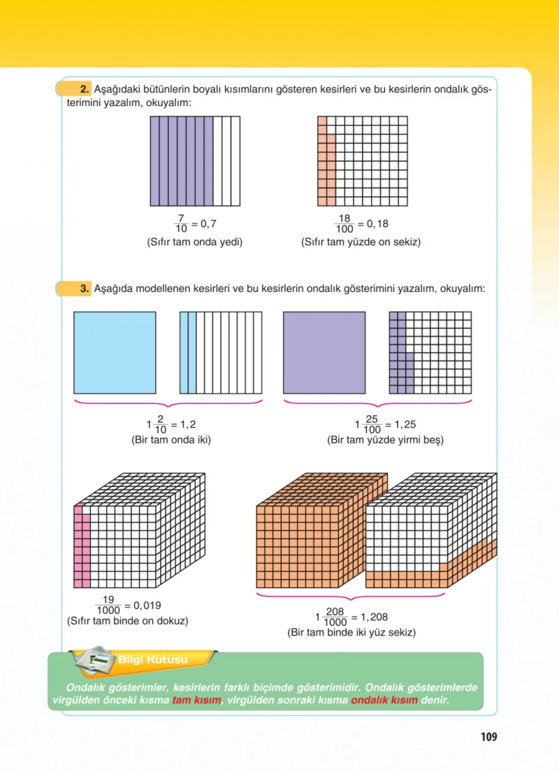 5. Sınıf Matematik Ders Kitabı Cevapları Koza Yayınları Sayfa 109