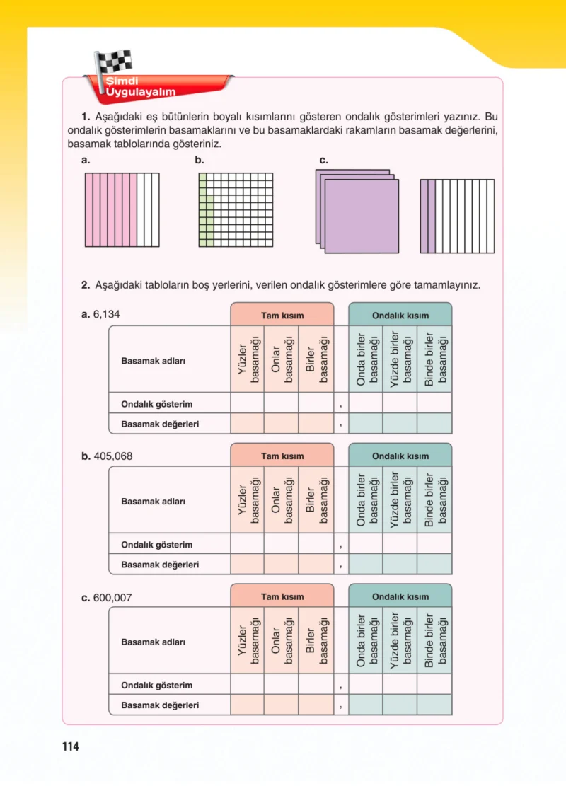 5. Sınıf Matematik Ders Kitabı Cevapları Koza Yayınları Sayfa 114