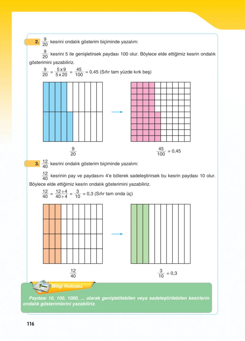 5. Sınıf Matematik Ders Kitabı Cevapları Koza Yayınları Sayfa 116