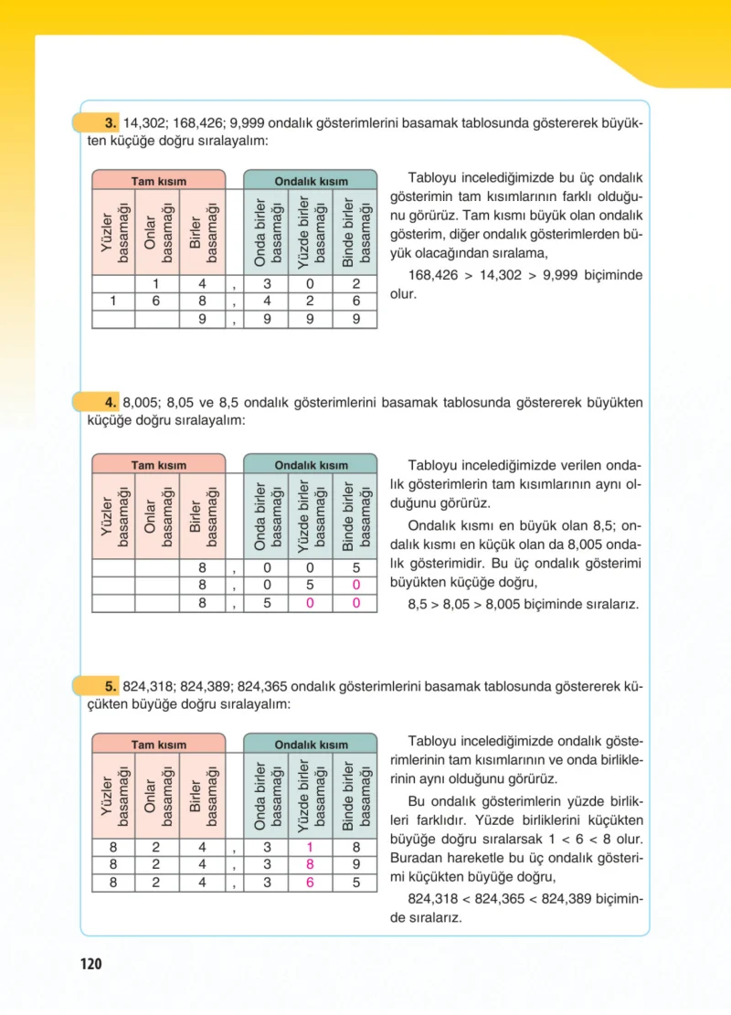 5. Sınıf Matematik Ders Kitabı Cevapları Koza Yayınları Sayfa 120