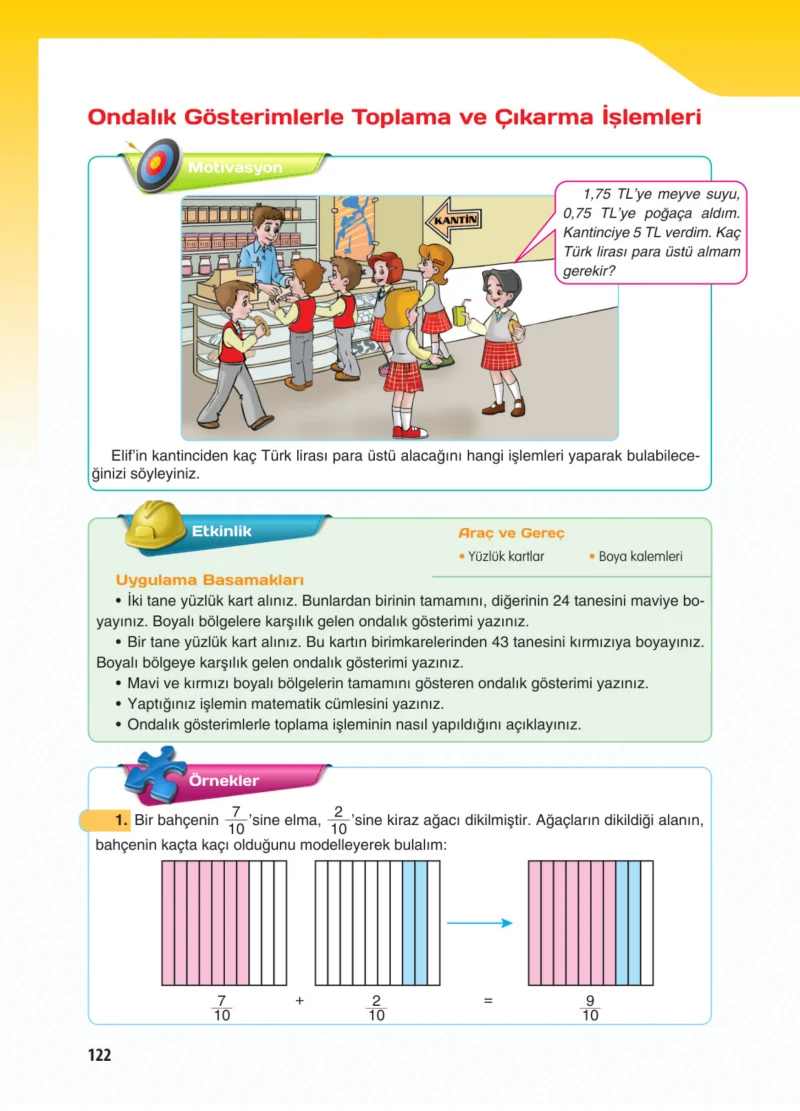 5. Sınıf Matematik Ders Kitabı Cevapları Koza Yayınları Sayfa 122