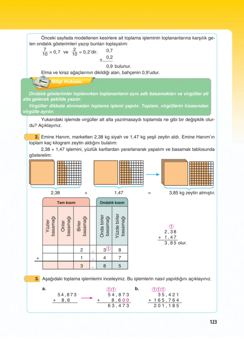 5. Sınıf Matematik Ders Kitabı Cevapları Koza Yayınları Sayfa 123
