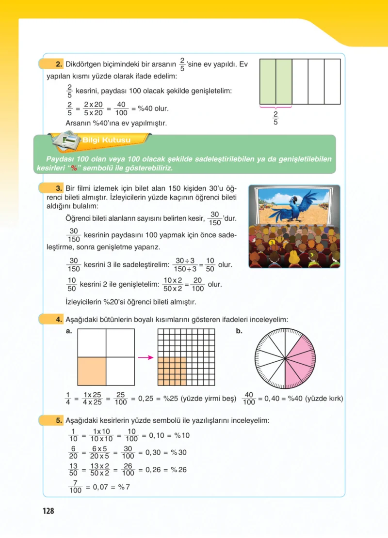 5. Sınıf Matematik Ders Kitabı Cevapları Koza Yayınları Sayfa 128