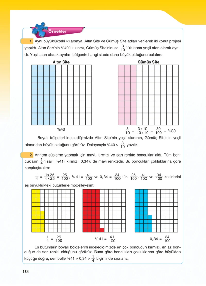 5. Sınıf Matematik Ders Kitabı Cevapları Koza Yayınları Sayfa 134