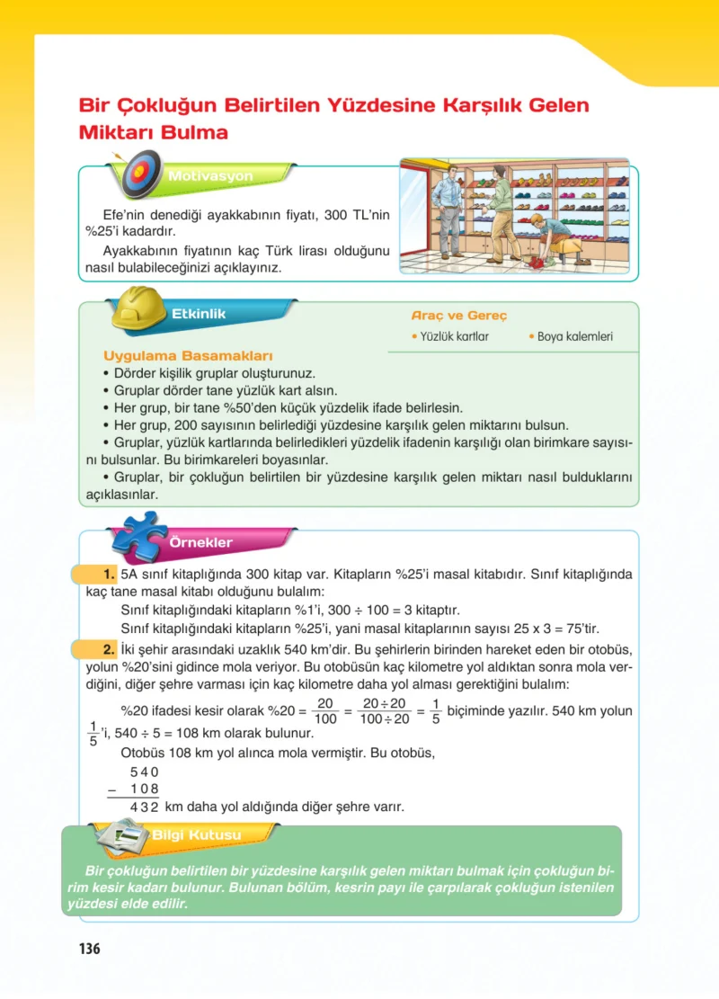 5. Sınıf Matematik Ders Kitabı Cevapları Koza Yayınları Sayfa 136