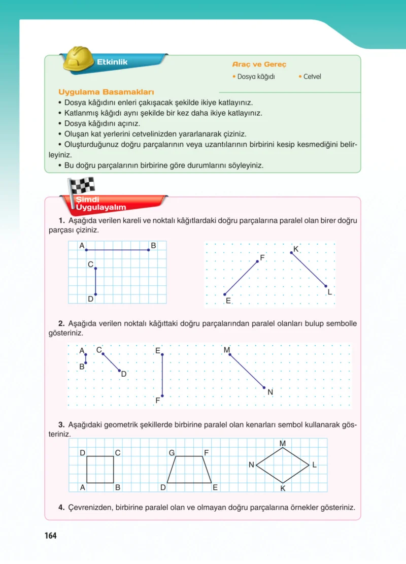 5. Sınıf Matematik Ders Kitabı Cevapları Koza Yayınları Sayfa 164