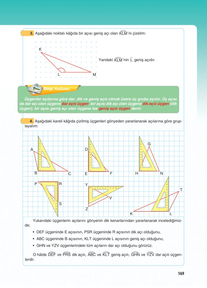 5. Sınıf Matematik Ders Kitabı Cevapları Koza Yayınları Sayfa 169